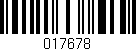 Código de barras (EAN, GTIN, SKU, ISBN): '017678'