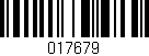 Código de barras (EAN, GTIN, SKU, ISBN): '017679'