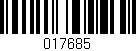 Código de barras (EAN, GTIN, SKU, ISBN): '017685'
