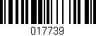 Código de barras (EAN, GTIN, SKU, ISBN): '017739'