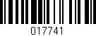 Código de barras (EAN, GTIN, SKU, ISBN): '017741'