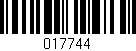 Código de barras (EAN, GTIN, SKU, ISBN): '017744'