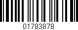 Código de barras (EAN, GTIN, SKU, ISBN): '01783878'