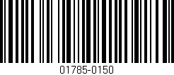 Código de barras (EAN, GTIN, SKU, ISBN): '01785-0150'