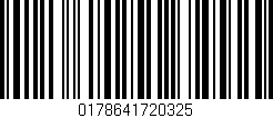 Código de barras (EAN, GTIN, SKU, ISBN): '0178641720325'
