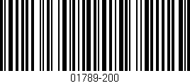 Código de barras (EAN, GTIN, SKU, ISBN): '01789-200'