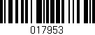 Código de barras (EAN, GTIN, SKU, ISBN): '017953'