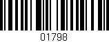 Código de barras (EAN, GTIN, SKU, ISBN): '01798'