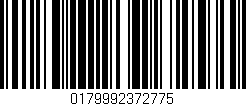 Código de barras (EAN, GTIN, SKU, ISBN): '0179992372775'