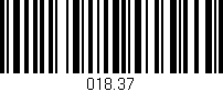 Código de barras (EAN, GTIN, SKU, ISBN): '018.37'