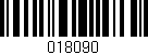 Código de barras (EAN, GTIN, SKU, ISBN): '018090'