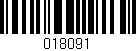 Código de barras (EAN, GTIN, SKU, ISBN): '018091'