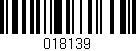 Código de barras (EAN, GTIN, SKU, ISBN): '018139'