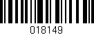 Código de barras (EAN, GTIN, SKU, ISBN): '018149'