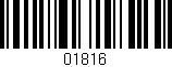 Código de barras (EAN, GTIN, SKU, ISBN): '01816'