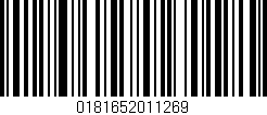 Código de barras (EAN, GTIN, SKU, ISBN): '0181652011269'