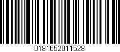 Código de barras (EAN, GTIN, SKU, ISBN): '0181652011528'