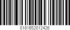 Código de barras (EAN, GTIN, SKU, ISBN): '0181652012426'