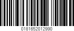 Código de barras (EAN, GTIN, SKU, ISBN): '0181652012990'