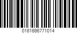 Código de barras (EAN, GTIN, SKU, ISBN): '0181886771014'