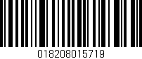 Código de barras (EAN, GTIN, SKU, ISBN): '018208015719'