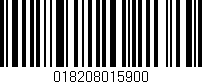 Código de barras (EAN, GTIN, SKU, ISBN): '018208015900'