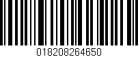 Código de barras (EAN, GTIN, SKU, ISBN): '018208264650'