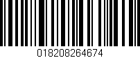 Código de barras (EAN, GTIN, SKU, ISBN): '018208264674'