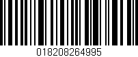 Código de barras (EAN, GTIN, SKU, ISBN): '018208264995'