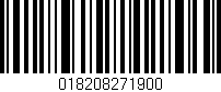 Código de barras (EAN, GTIN, SKU, ISBN): '018208271900'