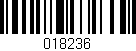 Código de barras (EAN, GTIN, SKU, ISBN): '018236'
