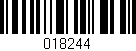 Código de barras (EAN, GTIN, SKU, ISBN): '018244'