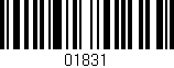 Código de barras (EAN, GTIN, SKU, ISBN): '01831'