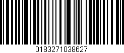 Código de barras (EAN, GTIN, SKU, ISBN): '0183271038627'