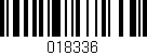Código de barras (EAN, GTIN, SKU, ISBN): '018336'