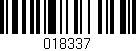 Código de barras (EAN, GTIN, SKU, ISBN): '018337'