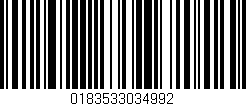 Código de barras (EAN, GTIN, SKU, ISBN): '0183533034992'