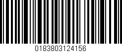Código de barras (EAN, GTIN, SKU, ISBN): '0183803124156'