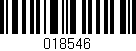 Código de barras (EAN, GTIN, SKU, ISBN): '018546'