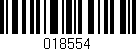 Código de barras (EAN, GTIN, SKU, ISBN): '018554'