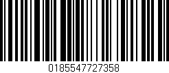 Código de barras (EAN, GTIN, SKU, ISBN): '0185547727358'