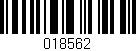 Código de barras (EAN, GTIN, SKU, ISBN): '018562'