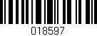 Código de barras (EAN, GTIN, SKU, ISBN): '018597'