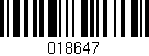 Código de barras (EAN, GTIN, SKU, ISBN): '018647'