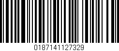 Código de barras (EAN, GTIN, SKU, ISBN): '0187141127329'