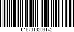 Código de barras (EAN, GTIN, SKU, ISBN): '0187313206142'