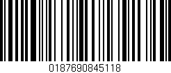 Código de barras (EAN, GTIN, SKU, ISBN): '0187690845118'