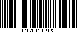 Código de barras (EAN, GTIN, SKU, ISBN): '0187994402123'