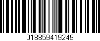 Código de barras (EAN, GTIN, SKU, ISBN): '018859419249'