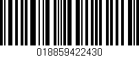 Código de barras (EAN, GTIN, SKU, ISBN): '018859422430'